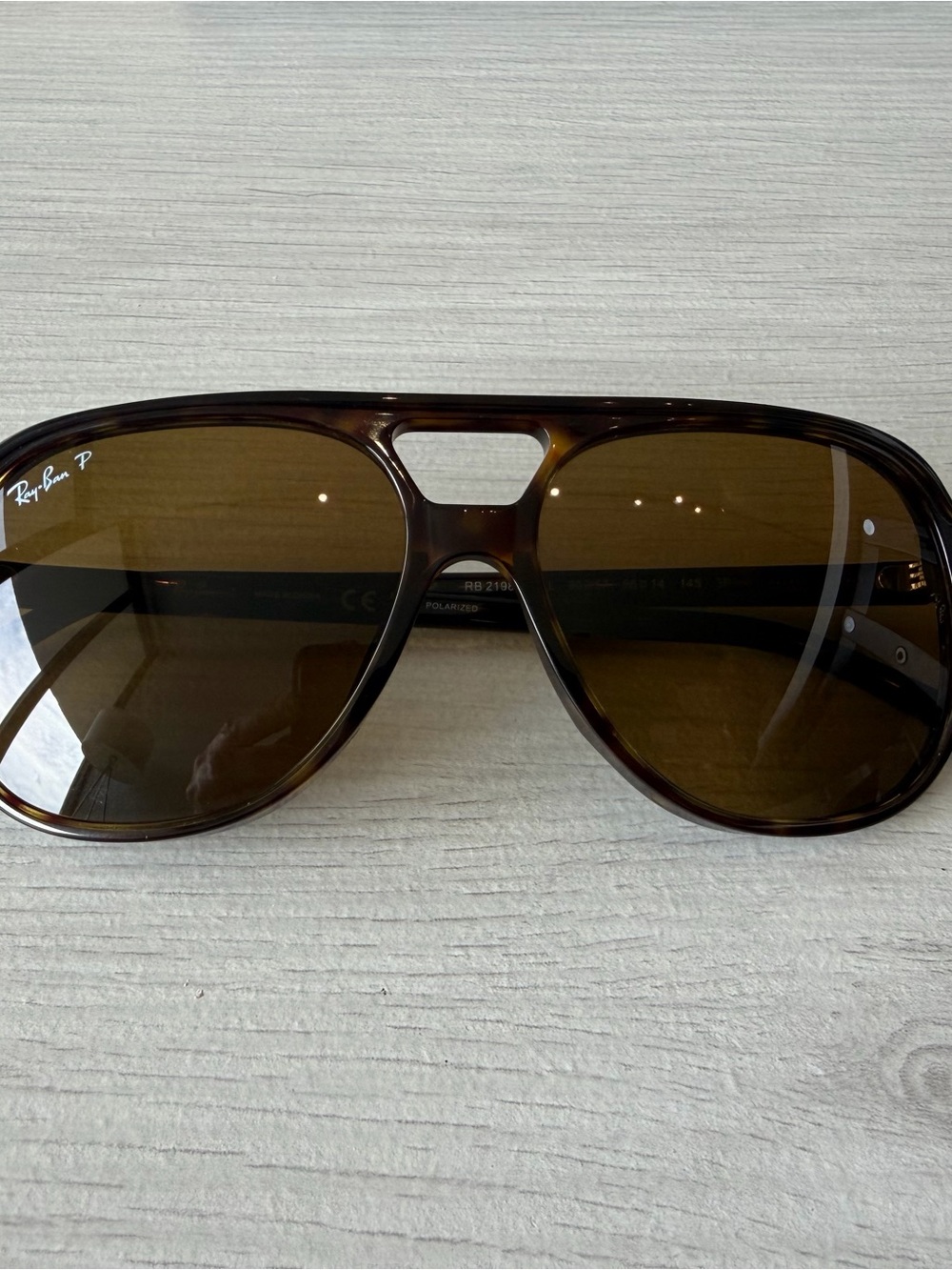 Ray-Ban Bill RB2198 Polarized Havana Brown Sunglasses 56-14